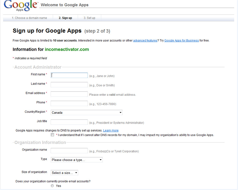 Creating A Business Email Account Creating A Business Email Account